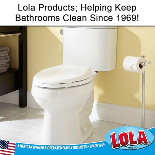 LOLA Toilet Brush and Holder Set, Classic Version, Durable Bristles for Deep Cleaning, w/Compact Space Saving Storage Holder, 1 Pack - size: 1 Pack, style: Classic Toilet Brush & Holder