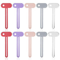 10 Pack Metal Toothpaste Squeezer Roller, Tube Key Squeezer Tool for Zero Waste Cosmetics, Durable Alloy ＆ Ergonomic Grip Dispenser, Tube Squeezers for Extruding Toothpaste Facial Cleanser (5 Colors)
