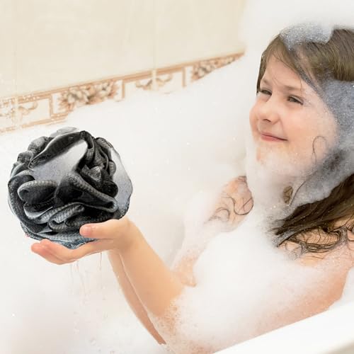 10 Pack Bath Sponges Loofahs 40g,Soft Mesh Shower Loofahs,Body Scrubber Bath Balls for Women and Men Children Washing,Beauty Bathing Accessories,Set of 5 Flower Color - color: Style B - 40g