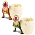 Eaasty 2 Pcs Dinosaur Kids Toothbrush Holders Toothbrush Organizer Funny Dino Resin Cup for Bathroom Easy to Clean Pen Holder Gift Birthday Children's Day Christmas