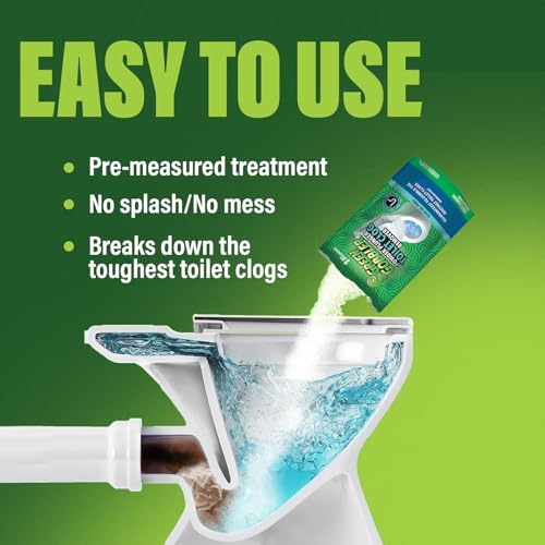 Green Gobbler POWDER PLUNGER Toilet Bowl Clog Remover - 2 Pack Net WT 16.5 oz