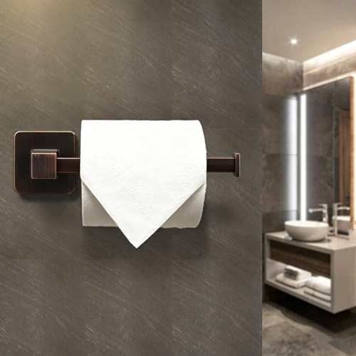 Bathroom Hardware Set 4 Pieces,Stainless Steel Oil Rubbed Bronze Towel Bar Set, Includes 24In Towel Bar, Towel Ring, Robe Towel Hooks,Toilet Paper Holder, Bathroom Towel Rack Set - color: Oil Rubbed Bronze, size: 24Inch