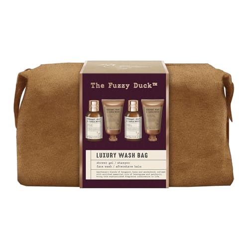 Baylis & Harding The Fuzzy Duck Bergamot, Hemp & Sandalwood Men's Luxury Toiletry Bag Gift Set - Vegan Friendly (Pack of 3) - size: 1 Count (Pack of 3)