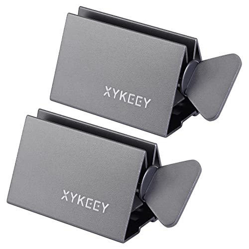XYKEEY Toothpaste Tube Squeezer - Set of 2 Toothpaste Squeezer Rollers, Metal Toothpaste Tube Wringer Seat Holder Stand (Gray) - color: Gray