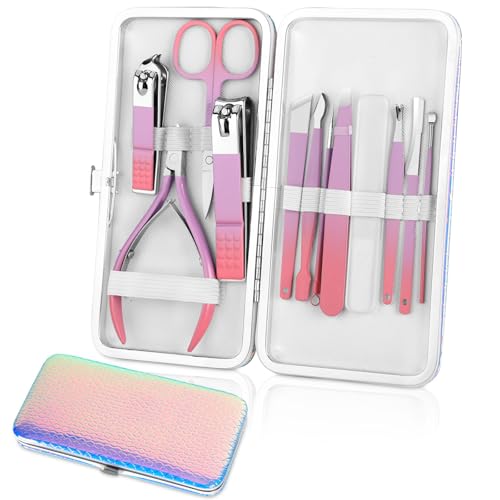 Aceoce Professional Manicure Pedicure Set Nail Clippers Kit Gifts for Women | Ultra Sharp Stainless Steel Nail Manicure Pedicure Tools,Cuticle Kit,Grooming Kits,Travel Nail Care Manicure Pedicure Kit