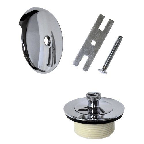 Danco Universal Lift and Turn Bath Drain Trim Kit with Overflow Plate, Chrome, (88966) - color: Chrome, size: 1 Pack