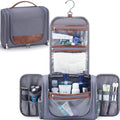Ralnitote Large Hanging Toiletry Bag for Men, Travel Bathroom Bag with Hook, Hygiene Bag Organizer for Shower, Shaving & Grooming Essentials, Gray - color: Grey