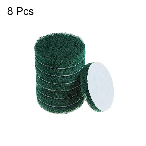 HARFINGTON 8pcs Drill Power Brush 4 Inch Tile Scrubber Scouring Pads 150-240 Grit for Bathroom Kitchen Household Cleaning - color: Green, size: 150-240 Grit