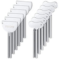 ZOCONE Toothpaste Squeezer, 12pcs Metal Tube Squeezer Key Stainless Steel Toothpaste Roller Tube Wringer for Paint, Cream, Cosmetic and Hair Dye(D) - color: D