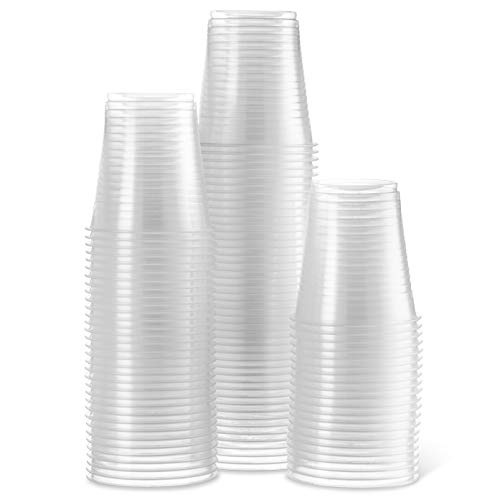 [100 Count] PlastiMade 5 Oz Clear Plastic Disposable Reusable Drinking Cups For Home, Office, Wedding, Events, Parties, Take Out, Water, Juice, Soda, Beer Cocktails 1 Pack - color: 1 Pack, size: 5 Ounces