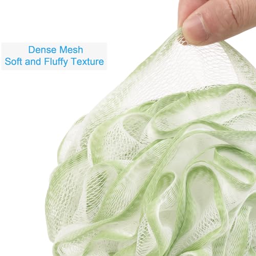 AmazerBath Loofah Sponge 75g/Piece, Exfoliating Bath Sponge Body Scrubber - Loofa Set of 4 - Cotton Candy Quartet, Large - style: Cotton Candy Quartet