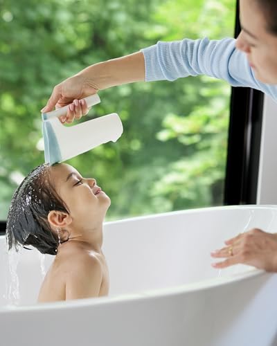 Skip Hop Baby Bath Rinse Cup Wave Tear Free Waterfall Rinser White - style: Wave Rinser