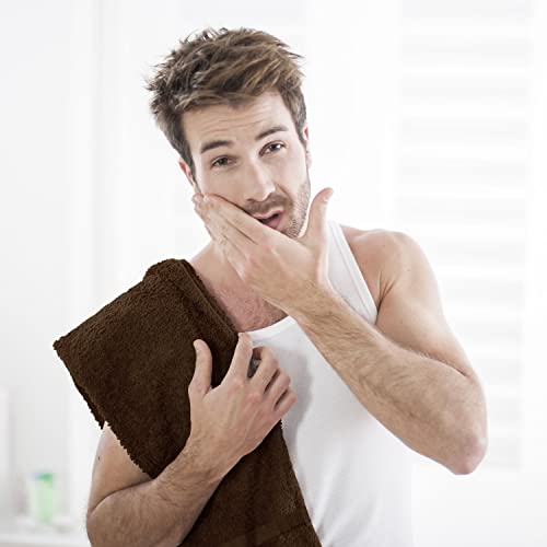 Utopia Towels, Salon Towel, Pack of 24, Not Bleach Proof, 16 by 27 Inches, Highly Absorbent Cotton Towels for Hand, Gym, Beauty, Spa, and Home Hair Care, Dark Brown - color: Dark Brown, size: 24 Pack