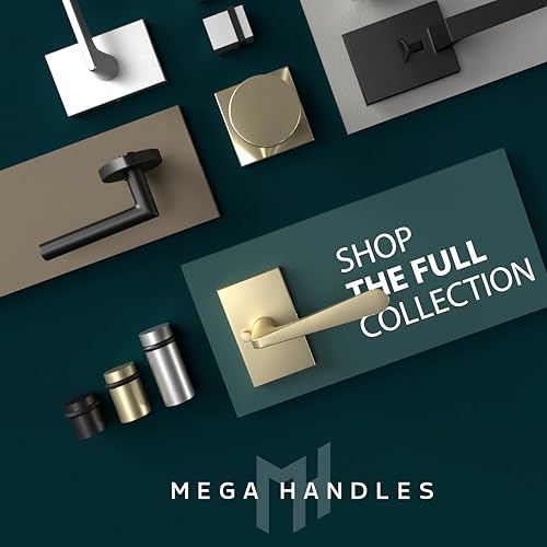 Mega Handles Bathroom Towel Holder Set - 4 Pieces Bathroom Accessories Sets - Heavy Duty Bathroom Accessory Set, 25'' Towel Bar, Robe Hooks & Toilet Paper Holder Wall Mounted - Satin Nickel Bath Suite - color: Satin Nickel