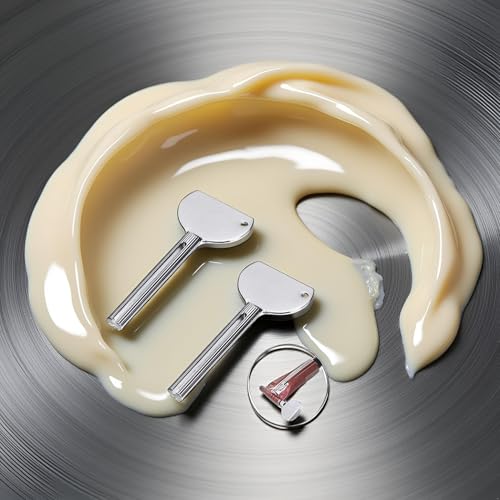 2Pcs Silver Stainless Steels Metal Tube Squeezer Keys Salon Toothpaste Tube Squeezers, Daily Living Tube Squeezing Aids