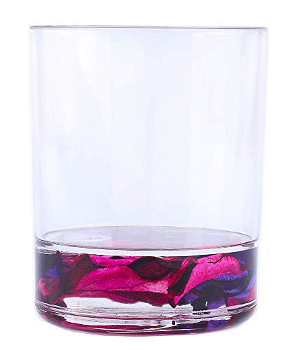 Locco Decor 5 Piece Acrylic Liquid 4D Floating Motion Bathroom Vanity Accessory Set Garden Theme Leaf Toothbrush Holder, Tumbler, Soap Dispenser, Soap Dish, Toiletbrush Holder Set - size: 5-piece, style: Leaf