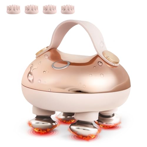arboleaf Heated Scalp Massager Head Massager Scalp Stress Relax Hair Massager with Heat Cordless Kneading Massage Cat Massager, Gift for Mom Dad - color: Pink