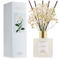 COCORRÍNA Reed Diffuser - Gardenia 6.7 Fl.oz Reed Diffuser Set with Sticks & Preserved Baby's Breath, Reed Diffuser for Home Bathroom Shelf Decor - size: 6.7 Ounce/1pack