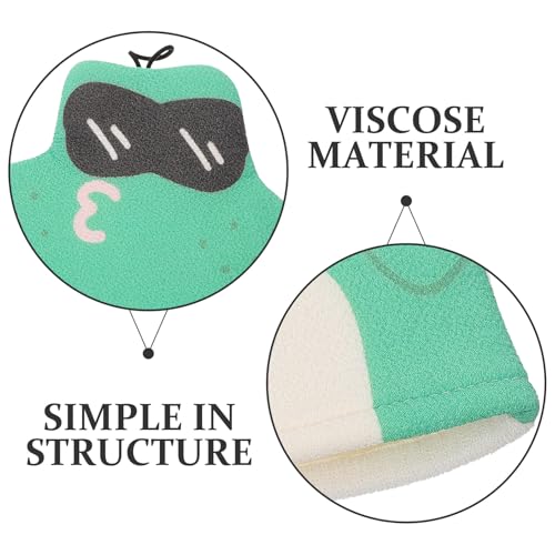 Exfoliating Bath Mitt and Skin Scrubbing Glove Set, Deep Cleaning Shower Gloves with Strong Scrubbing Power, Sturdy Bathing Supply for Body Exfoliation and Skin Care