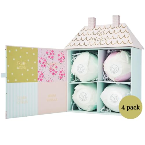 Musee Dollhouse Bath Balm Set 4x8oz Bath Bombs | Gifts for Women | Bath Bombs for Women | Handmade, Bubble Bath Magic | Cruelty-Free & Kid-Friendly - style: Doll House