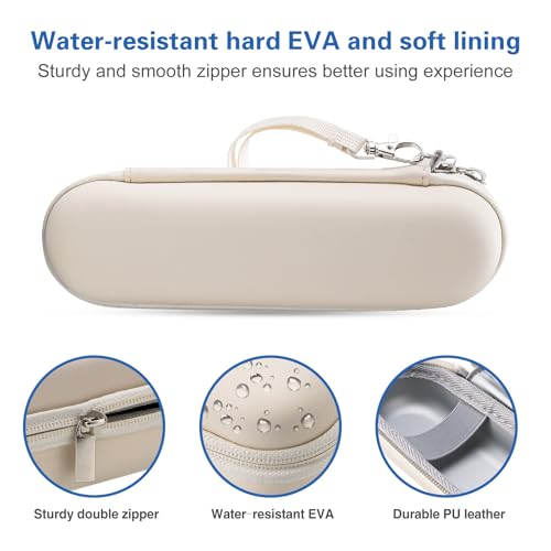 ProCase Travel Case for Oral-B/Oral-B Pro Smartseries/IO Serie Sonicare ProtectiveClean Electric Toothbrush, Hard EVA Case Cover Storage Bag Holder with Mesh Pocket for Accessories -Beige - color: Beige