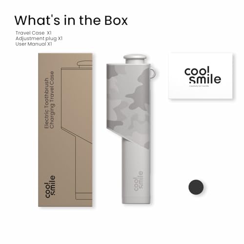 CoolSmile Charging Travel Case Compatible with Philips Sonicare Electric Toothbrushes, Fits Philip Sonicare 1100/3100/ 4100/4300/ 4500/5100/ 5300/6000/ 6100/6300/ 7000 series, Blue