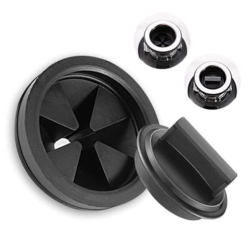 RQYEKDO 3 1/8" Rubber Disposal Splash Guard Fits Waste King,Whirlaway,Sinkmaster,GE | Rubber baffle stops splashes & noise; fits 3 1/8" disposals, easy install & clean, replacement sink drain stopper - color: b_3 -1/8 " (1+1）