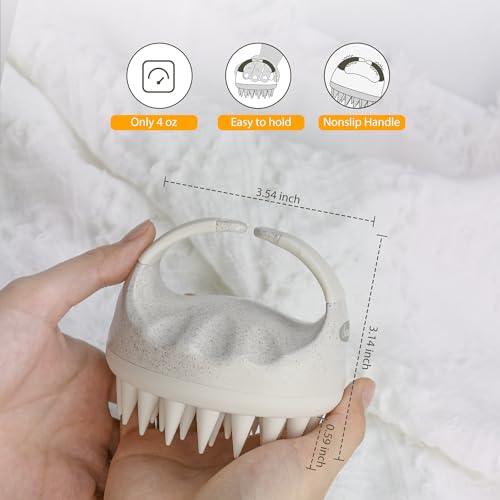 Sndyi Scalp Massager & Body Scrubber Set, Soft Silicone Bristles, Gentle Exfoliating, Perfect for Sensitive Skin