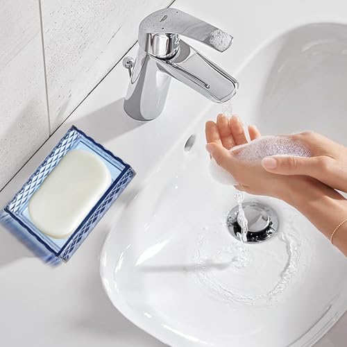 Soap Dish with Decorative Properties. Easy-to-Clean soap Tray Box. Keeps Dry. Prevents Mushy soap in the Shower, Bathroom, and Kitchen