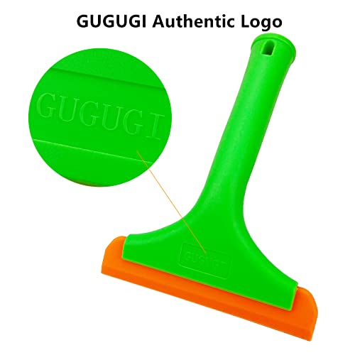 Super Flexible Silicone Squeegee, Auto Water Blade, Water Wiper, Shower Squeegee, 5.9'' Blade and 7.5'' Long Handle, for Car Windshield, Window, Mirror, Glass Door - color: Green