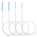 40 Inches Brush Cleaner for Cleaning Straw, Kegerator, Feeding Tube, Siphon Hose, Sunroof Drain, Refrigerator Drain, 4PCS (Blue) - color: 3-blue