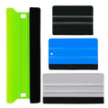 Umaki 4Piece Plastic Squeegee Set, 8IN/6IN/5IN/4IN, Window Tint Squeegee Vinyl Wrap Squeegee with Felt Edge, Wallpaper Tools Decal Applicator Vinyl Scraper, Perfect Smoothing/Cleaning Solutions - color: 4colors