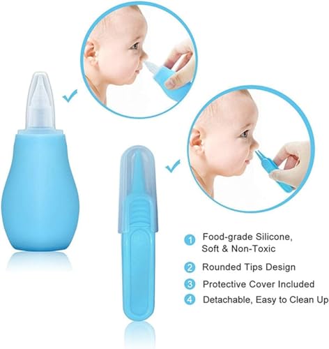 Baby Healthcare and Grooming Kit, Electric Safety Nail Trimmer Baby Nursery Set Newborn Nursery Health Care Set with Hair Brush Comb for Infant Toddlers Boys Girls Kids - style: Blue 32 in 1
