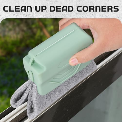 Runsgo Window Track Cleaner, Handheld Cleaning Brush Set, for Window Slides Grooves, Tile Grout Lines, Shutter Slats, Car Ac Vents & Narrow Gaps (Mixed, 3pcs) - color: Mixed, 3pcs