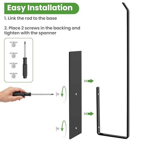 Paper Towel Holder Black, Toilet Paper Roll Holder Magnetic Towel Rack Wall Mount Fridge Organizer Shelf for Towels Rolls Bar Bathroom Toilet Pantry RV Essentials Kitchen Organizers and Storage 2 Pack - color: Black
