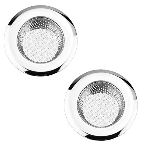 Drain Hair Catcher,Drain Stoper,Shower Drain Cover for Bathtub, Kitchen Sink Strainer, Stainless Steel Bathroom Sink, Drain Stopper with (2 PCS,4.5 in) - color: 2 Pcs,4.5 in