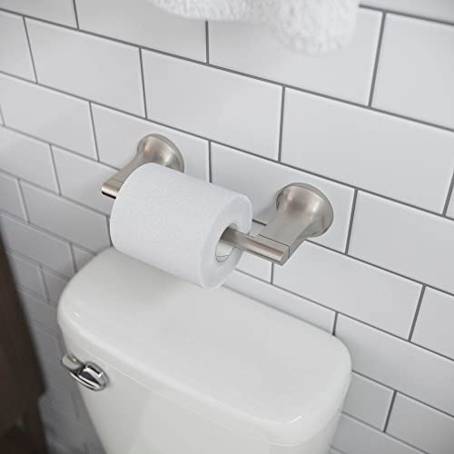 Pfister BPHPFM0GS Pfirst Modern Toilet Paper Holder, Spot Defense Brushed Nickel (Pack of 3) - color: Spot Defense Brushed Nickel, size: 3 Pack