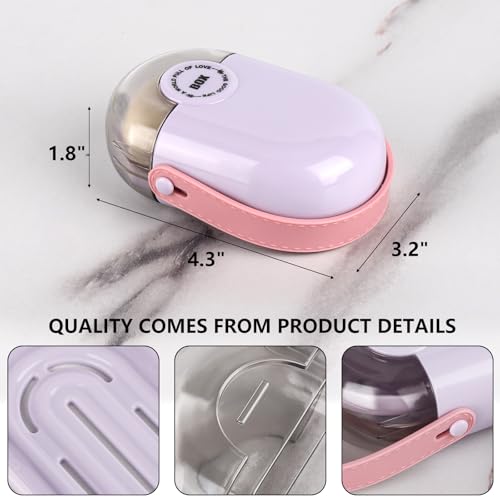 Travel Soap Case, 2 Pack Soap Container with Lid, Portable Bar Soap Holder & Soap Dish with Silicone Handle for Shower, Gym, Camping Essentials, Hiking, Travel Accessories -Purple - color: Purple