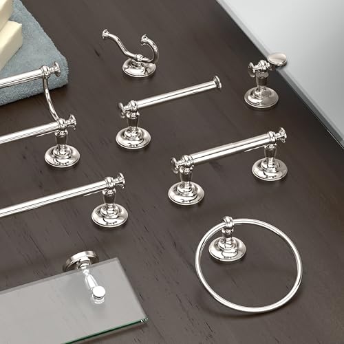 Gatco 4123B Tavern Toilet Paper Holder, Wall Mount Modern Roll Holder, for Bathroom, Polished Nickel - color: Polished Nickel, style: Double