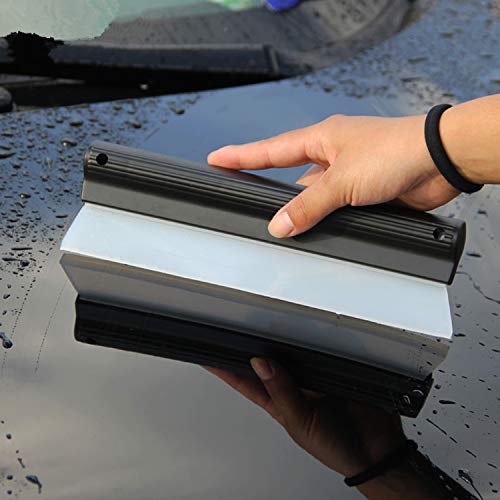 2 Pack 10 Inches Cleaning Water Squeegee Blades Soft Silicone Squeegee for Shower, Kitchen, Window and Car Glass