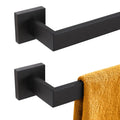 KOKOSIRI 24-Inch Single Towel Bar, Bathroom Kitchen Towel Holder, Wall Mounted SUS304 Stainless Steel Towel Rack 2 Pack, Matte Black, B4003BK-L24-P2 - color: Matte Black, size: 24-Inch (2 Pack)