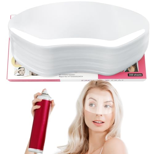 EBANKU 300 PCS Shower Face Shield Eyebrow Eyelash Shield Visors Waterproof | Eyebrow Eyelash Protector for Shower, Face Shields for Hairspray, Eyebrow Shower Visors for Adults, Strong Adhesive, Plastic - style: 300 Count