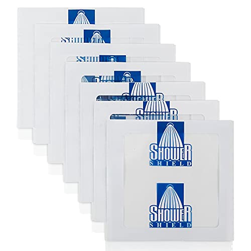 Shower Shield Catheter Cover for Shower – 7 x 7 Inch, 1 Week Supply –Dialysis Port Cover, Prevents Water Damage, Keeps Dressed Wounds Dry – Disposable, Waterproof, Transparent - size: 7x7 Inch (Pack of 7)