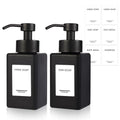Black Foaming Hand Soap Dispenser 2 Pack,12oz/350ml Glass Foaming Soap Dispenser Set with Stainless Steel Pump, Square Refillable Foam Pump Bottles for Bathroom&Kitchen,Includes 6 Labels - color: Black