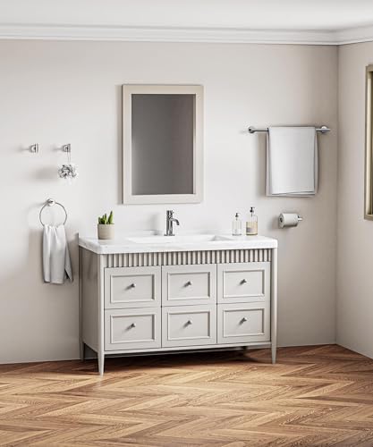 5 Pcs Chrome Bathroom Hardware Accessories Set, HOMEMYSTIQUE SUS304 Stainless Steel Towel Rack and Toilet Paper Holder Set, 26 Inch Towel Bar Set Wall Mounted - color: Chrome, size: 5 Pieces