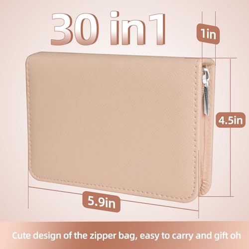 Manicure Set 30 in 1 Nail Clippers Set,Nail Manicure Kit for Women,RedFlow Toenail Clippers,Pedicure Kit,Pedicure Tools,Suitable for Travel Manicure Tools (Rose Gold) - color: Rose Gold