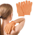 2 PCS Exfoliating Glove Loofah Sponge Exfoliating Body Scrubber Deep Cleansing Removes Dead Skin for Both Women and Men (Orange1) - color: A1-orange 1