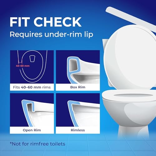 Toilet Bowl Cleaner Rim Hanger, 6 Count Automatic Bowl Toilet Cleaner, Cleans and Freshens Toilet Bowl, 7 Month (Lavender)