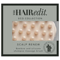 The Hair Edit Scalp Renew Bamboo Shampoo Massage Brush, Scalp Scrubber with Soft Silicone Bristles for Hair Growth, Exfoliation