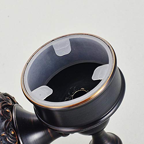 Leyden Bronze Soap Dish, Oil Rubbed Bronze Bathroom Accessories Soap Holder Shower Room Soap Dish Stand Organizer Tray Ceramic Dish Brass Retro Wave Pattern Design - color: Orb